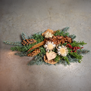 Gedenken mit Silberdistel und Herz Gedenken mit Silberdistel und Herz